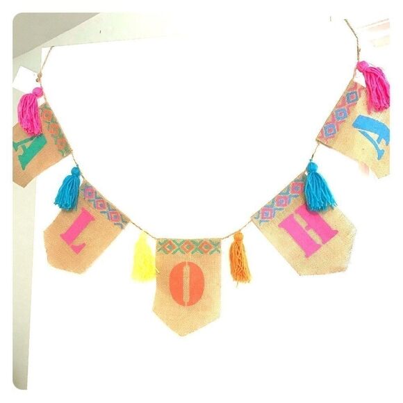 Colorful Aloha party banner  - Picture 1 of 2